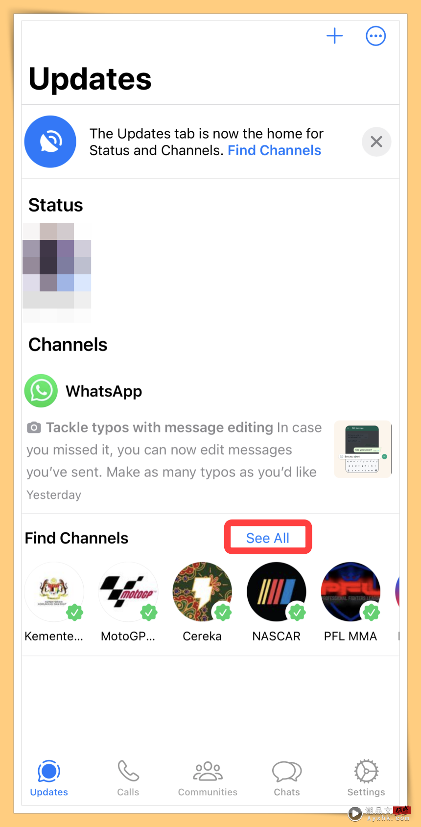科技 I WhatsApp Channels正式上线！教你如何关注喜欢的频道！超简单 更多热点 图8张